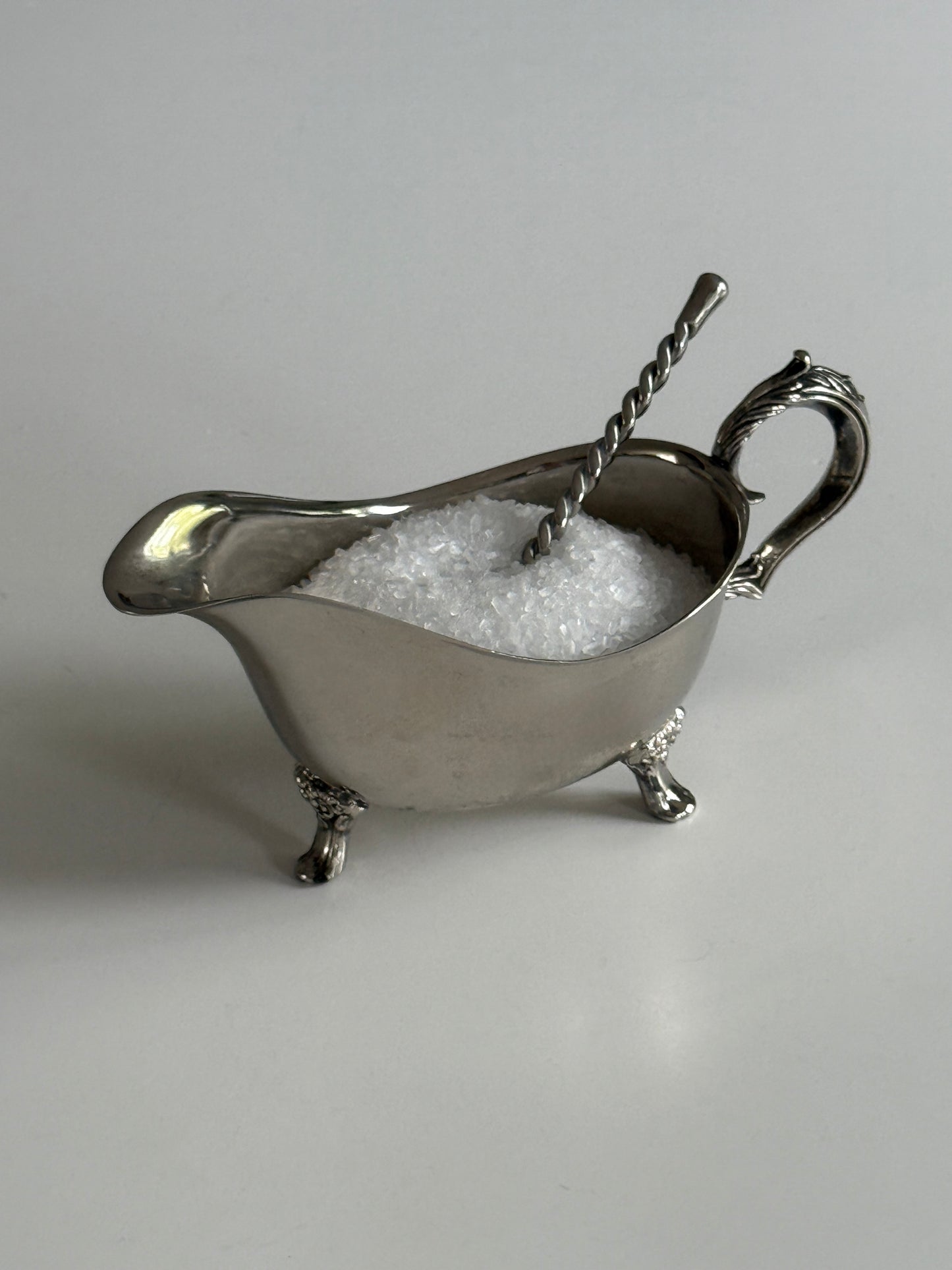 Silver Plate Footed Gravy Boat