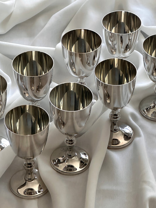Silver Plate Goblets (set of 8)