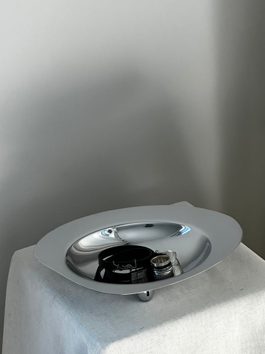 Freeform chrome catchall or vide poche