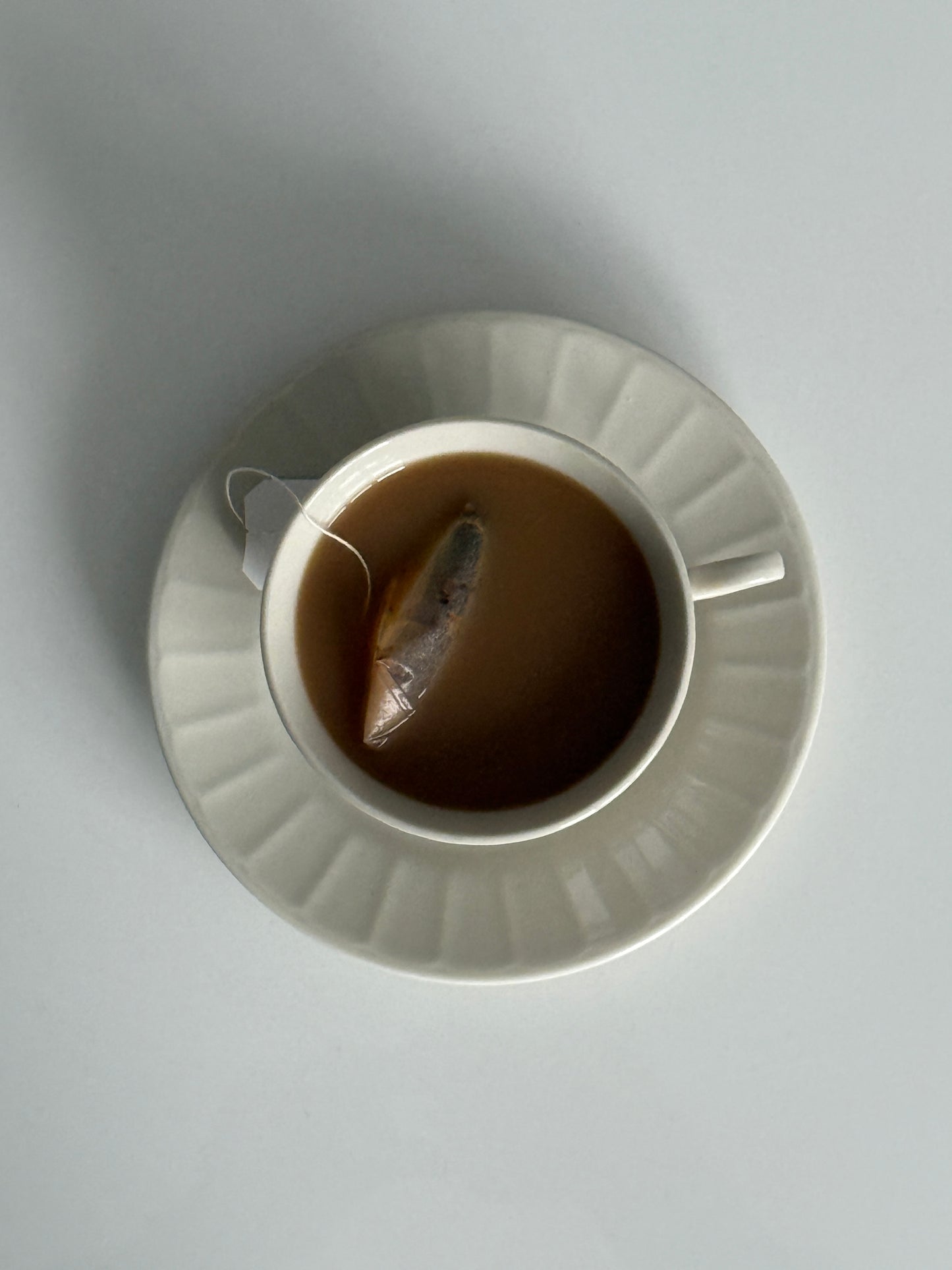 Set of Ivory Tea Cups and Saucers (set of 2)