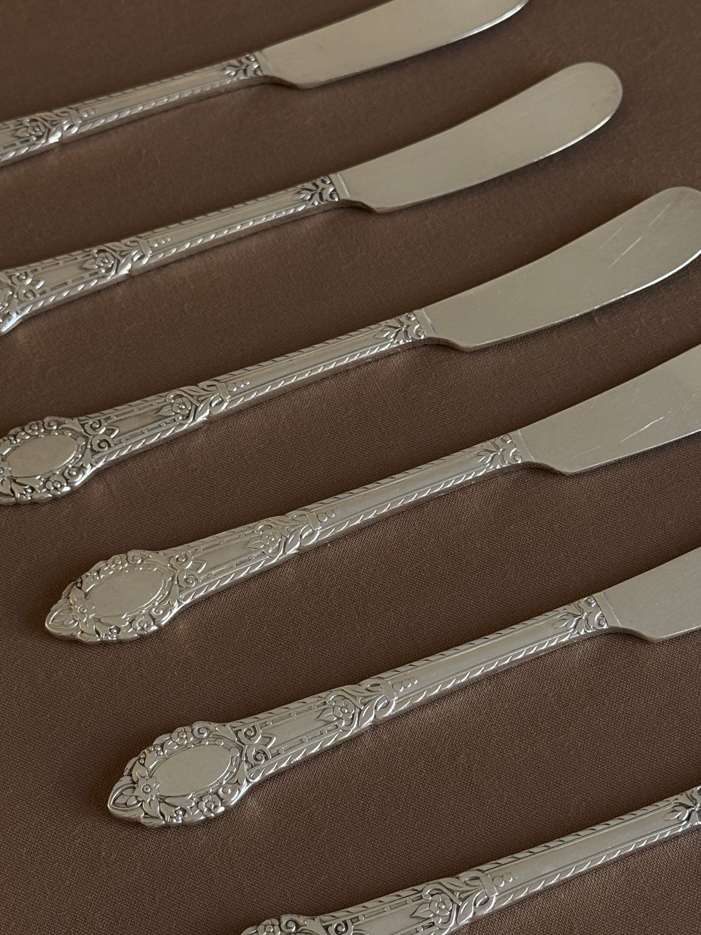 Silver Plate Spreader Knives (set of 6)