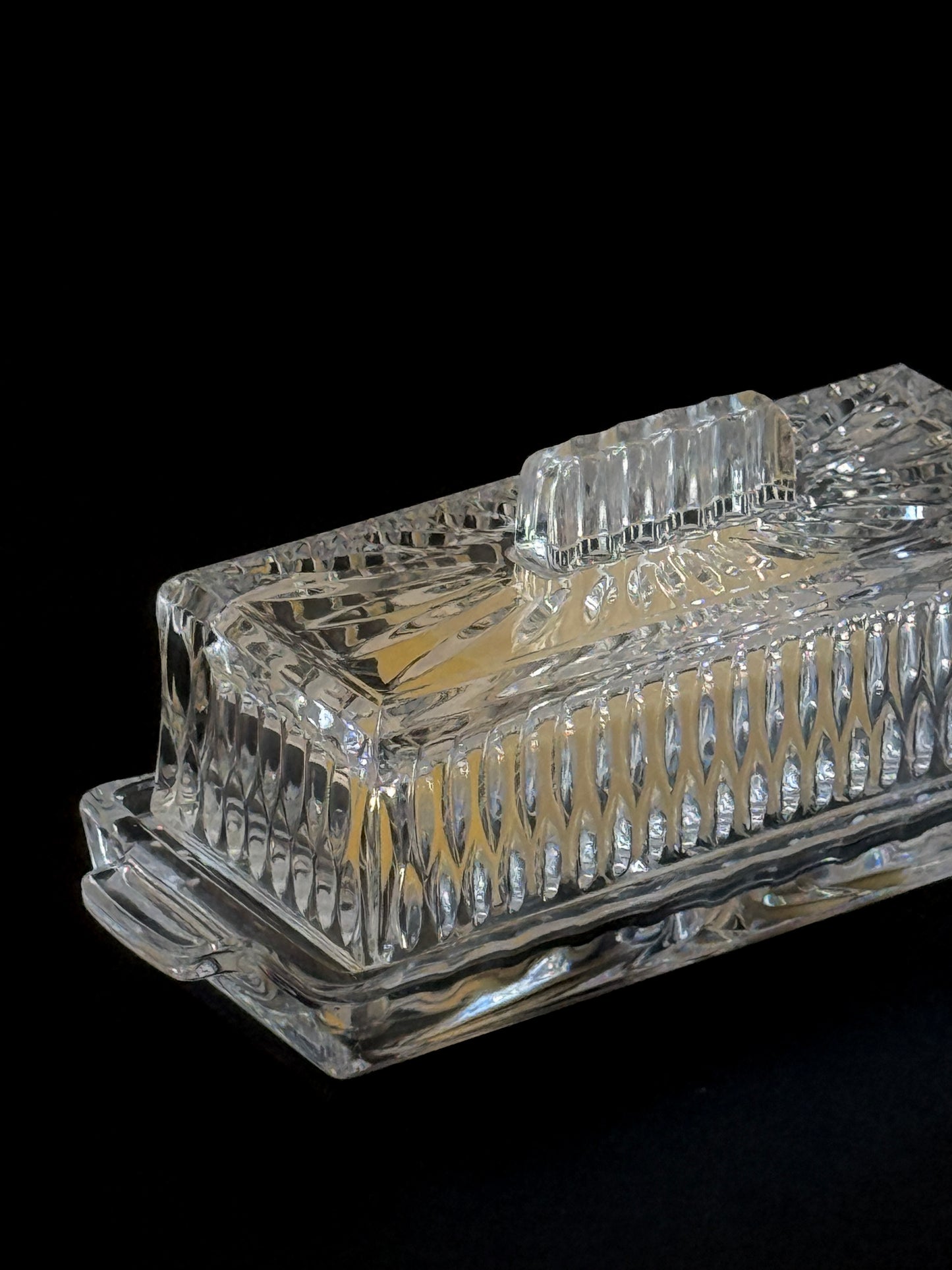 Crystal Set - Butter Dish & Ice Bucket