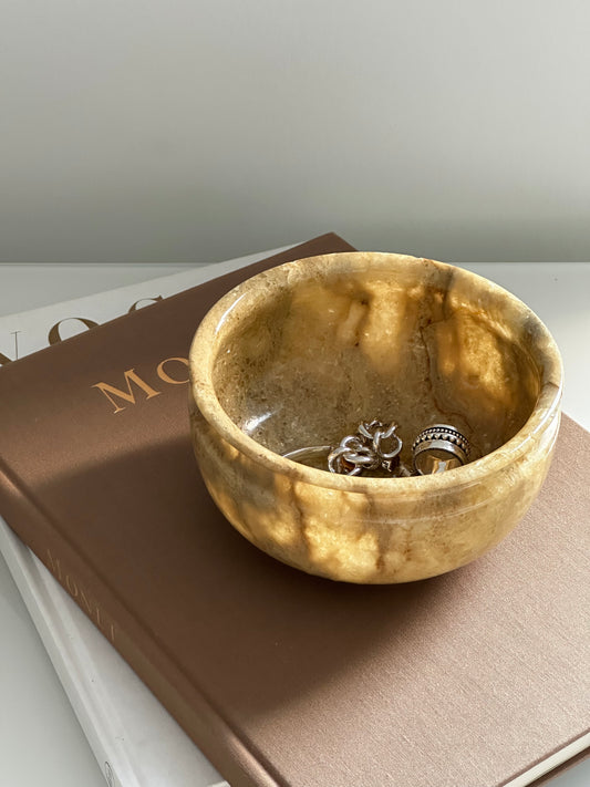 Round Onyx Decorative Bowl