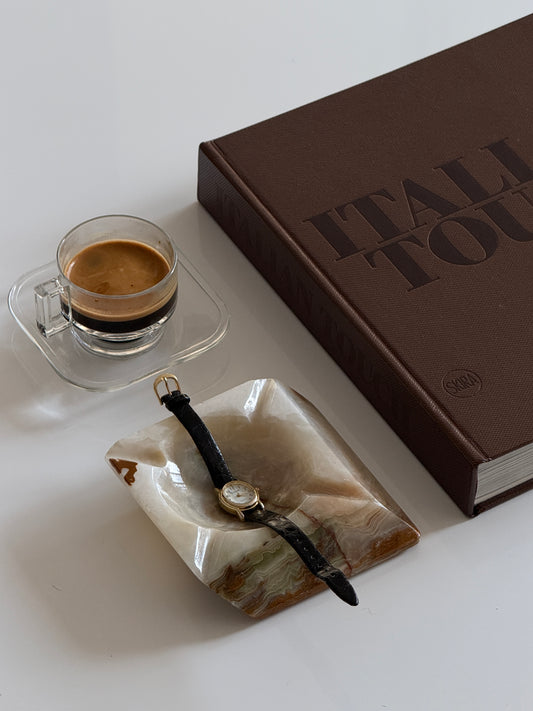 Onyx Stone Ashtray 1970s