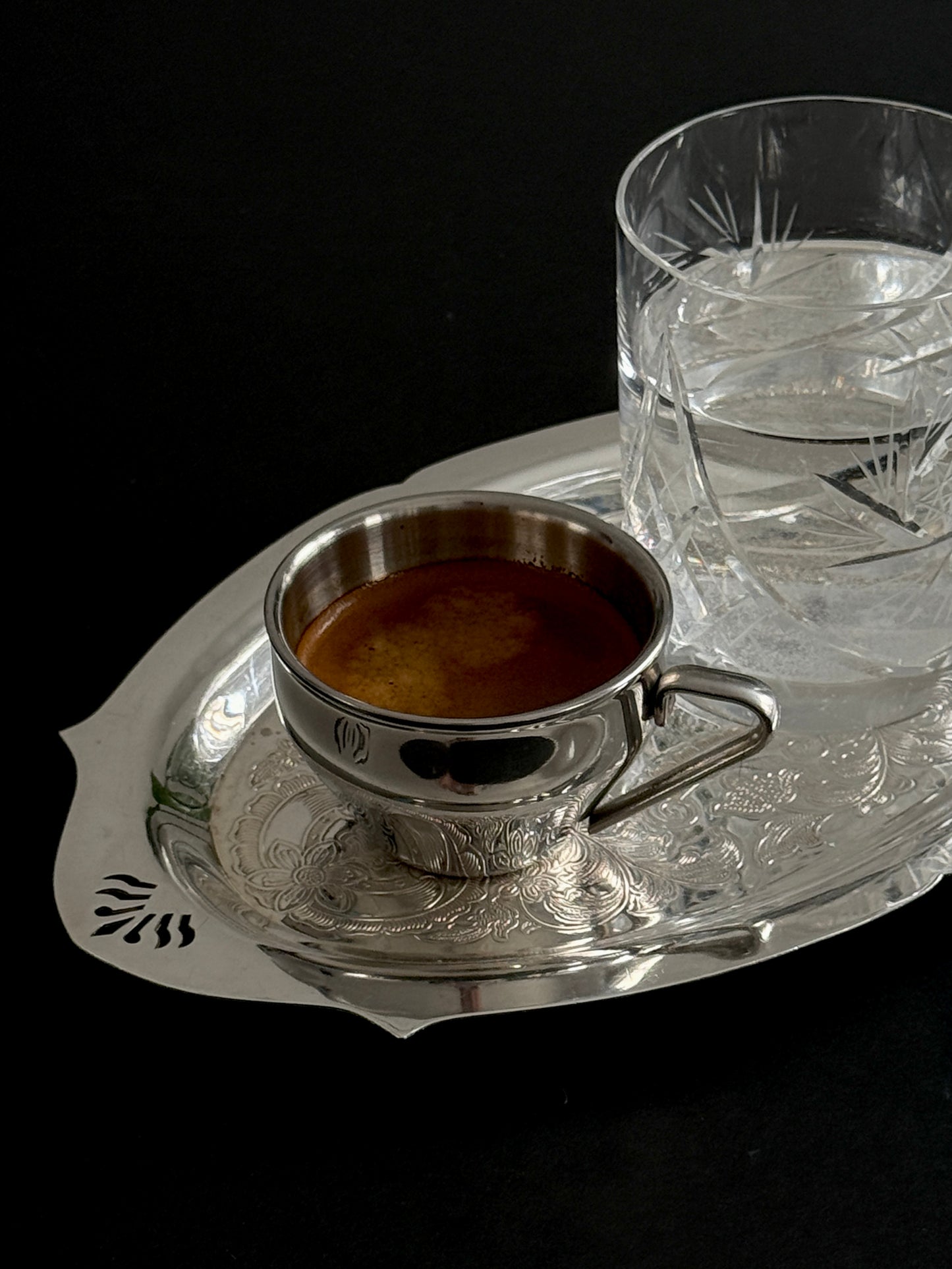 Small Silver Plate Serving Tray