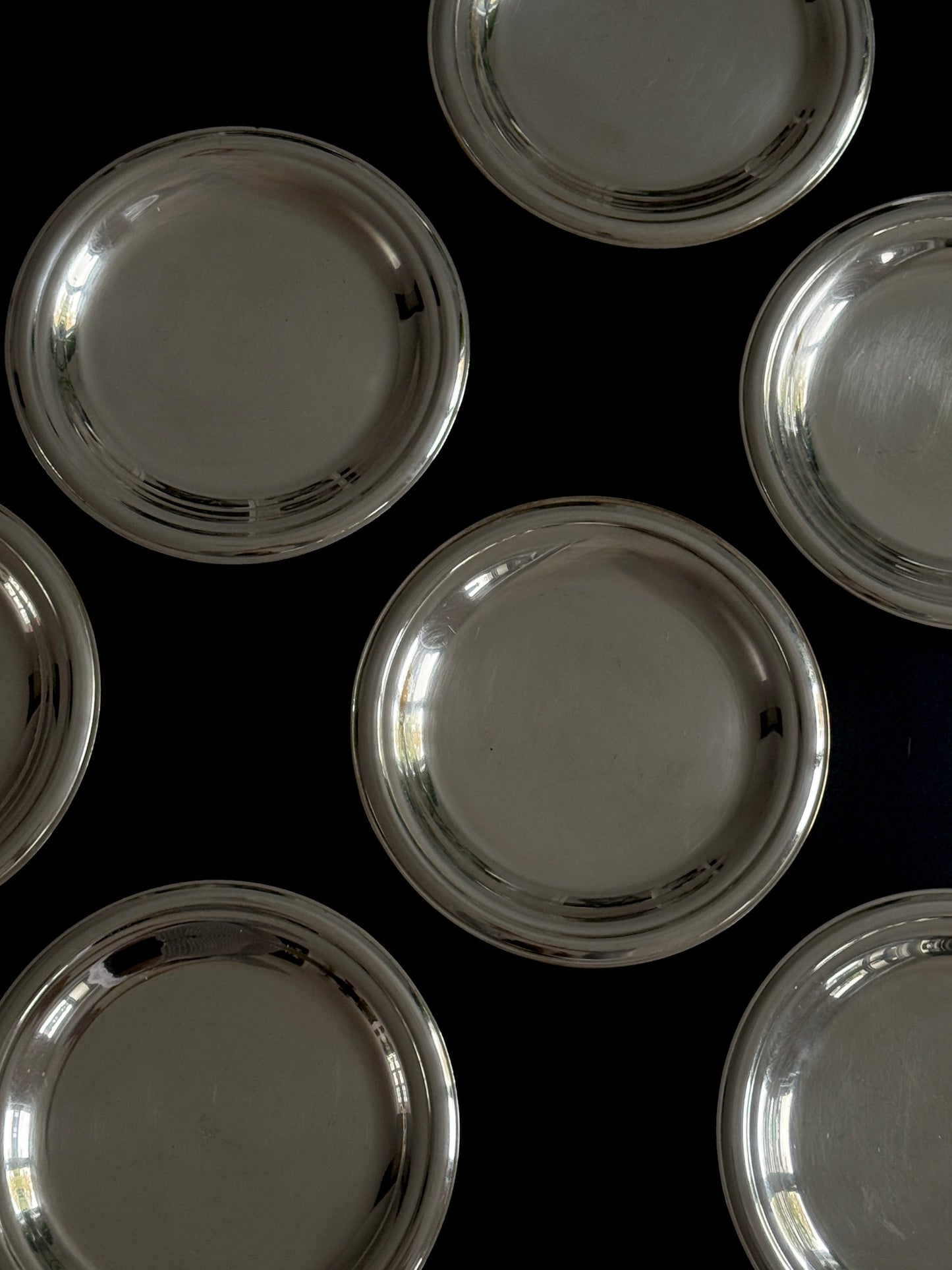 Silver Plated Appetizer Plates (set of 10)