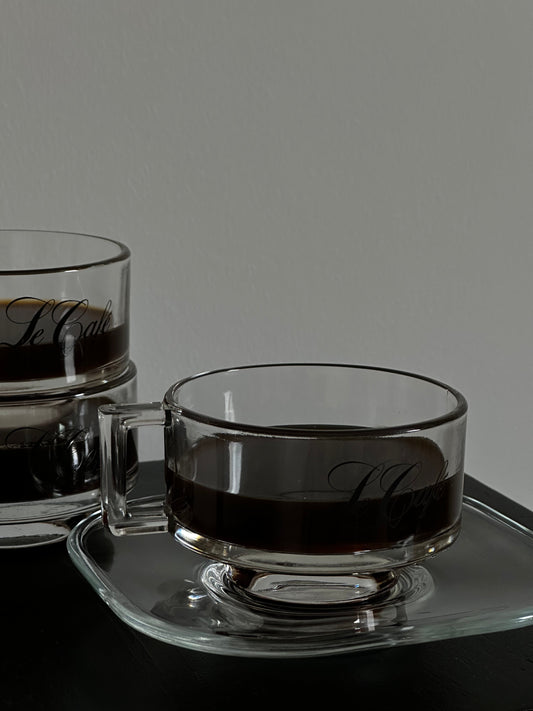 Tasses et soucoupes à café Joe Colombo, années 1960 (lot de 4)