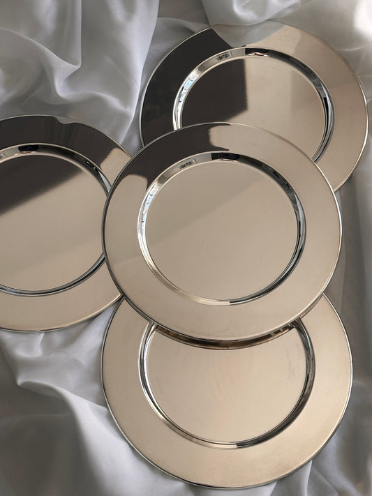 Silver Plated Serving Plates (set of 8)