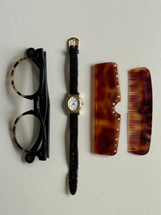 Embellished Vintage Comb 1950s - Made in France