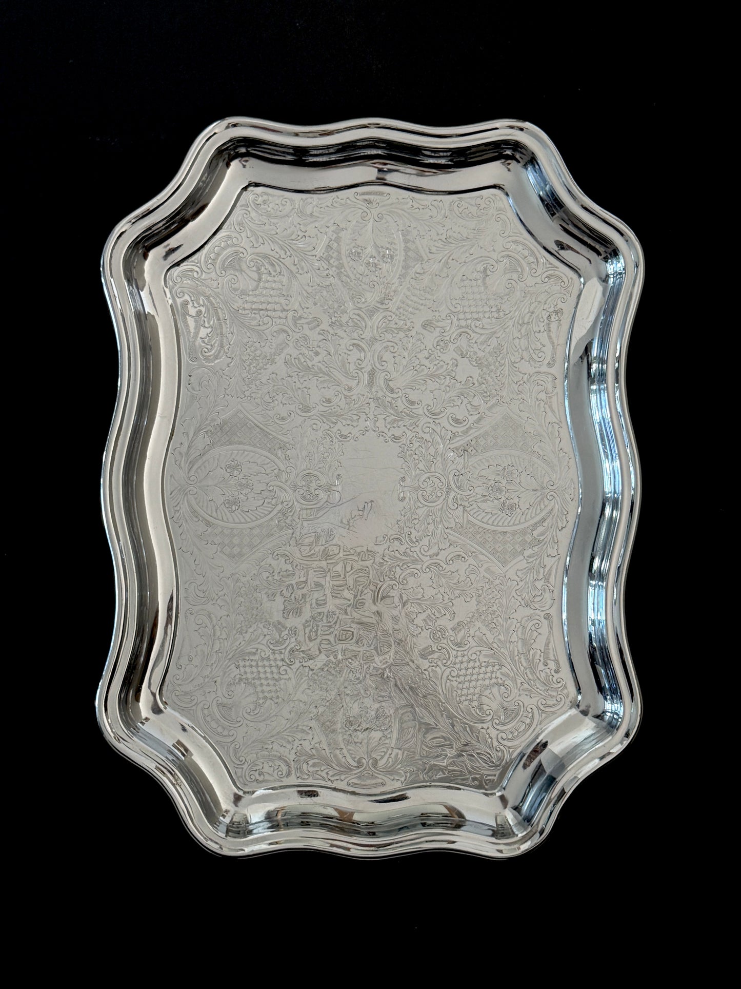 English Adorned Serving Tray
