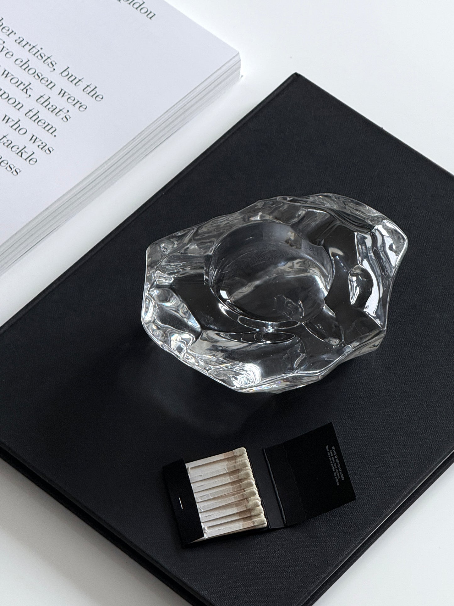 Crystal Iceberg Cigar Ashtray by Val Saint Lambert