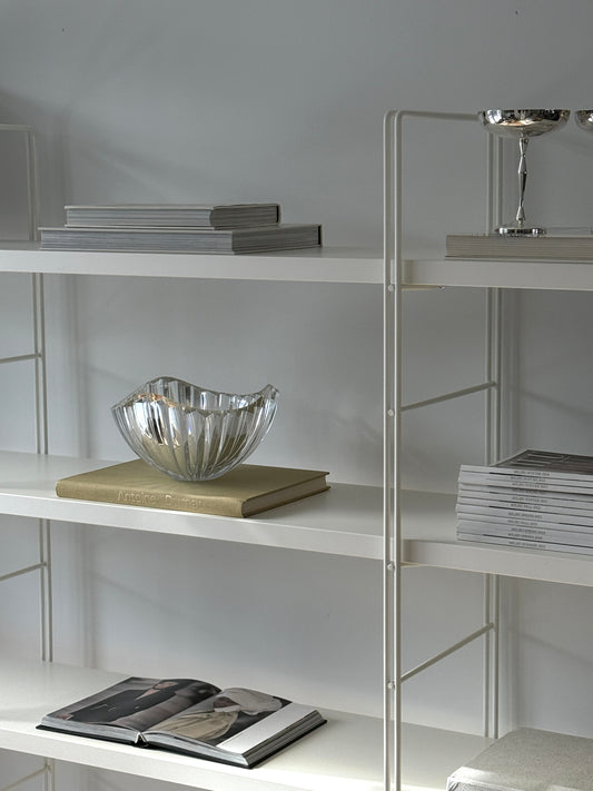 Heavy Crystal Ribbed Bowl