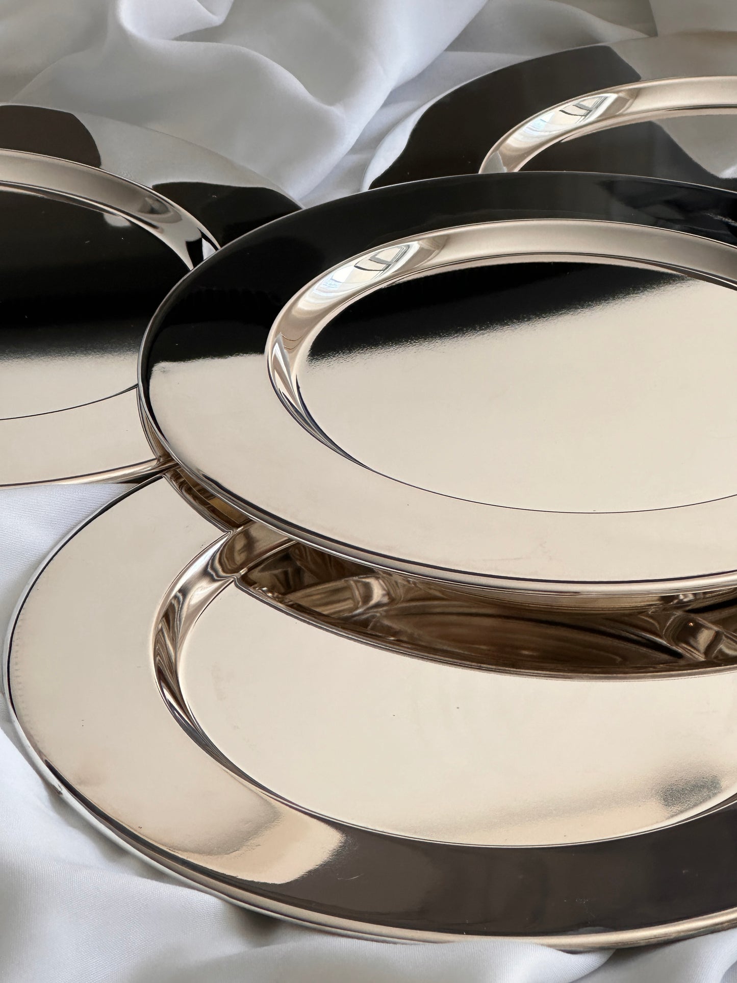 Silver Plated Serving Plates (set of 8)