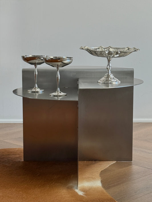 Pair of Silver Plated Coupes