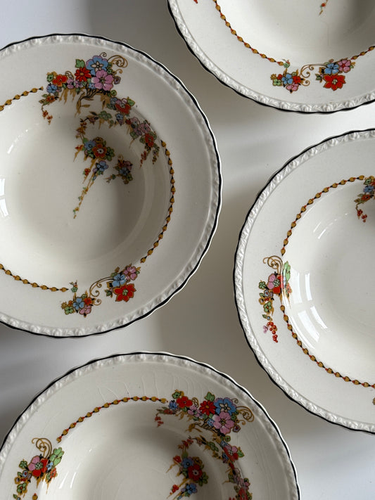 English Soup Bowl 1950s (set of 4)