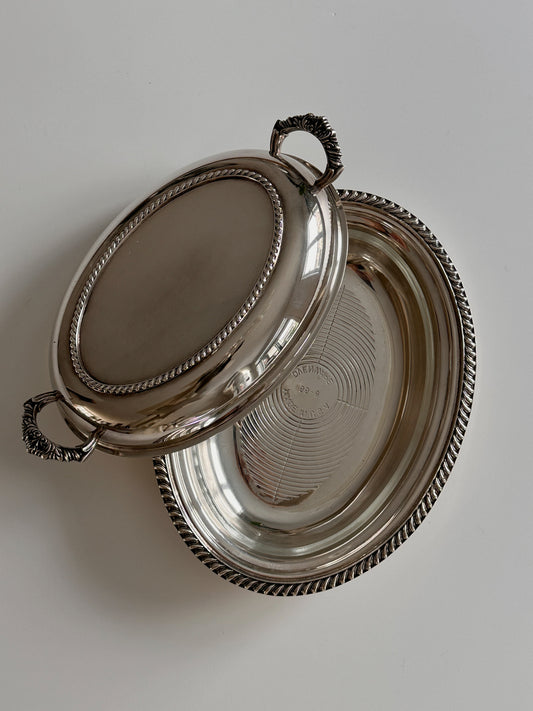 English Silver Plate Serving Dish
