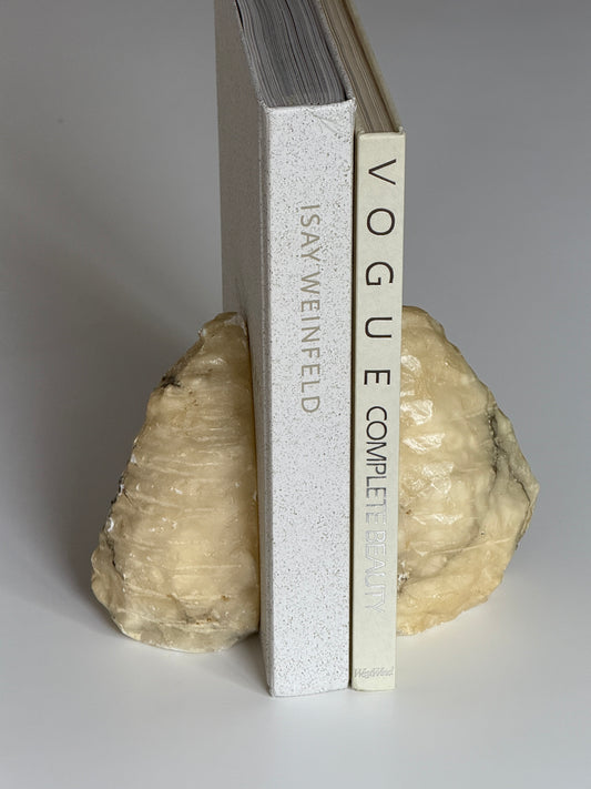 Pair of Alabaster Book Ends