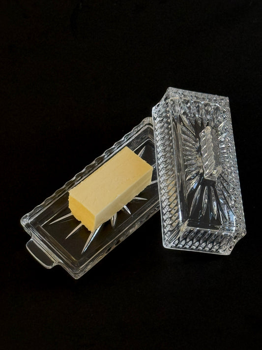 Crystal Set - Butter Dish & Ice Bucket