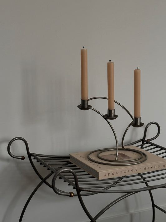 Vintage Steel Candelabra
