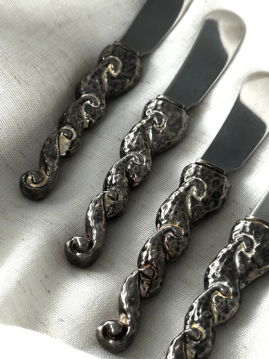 Vintage Swirl Spreading Knives