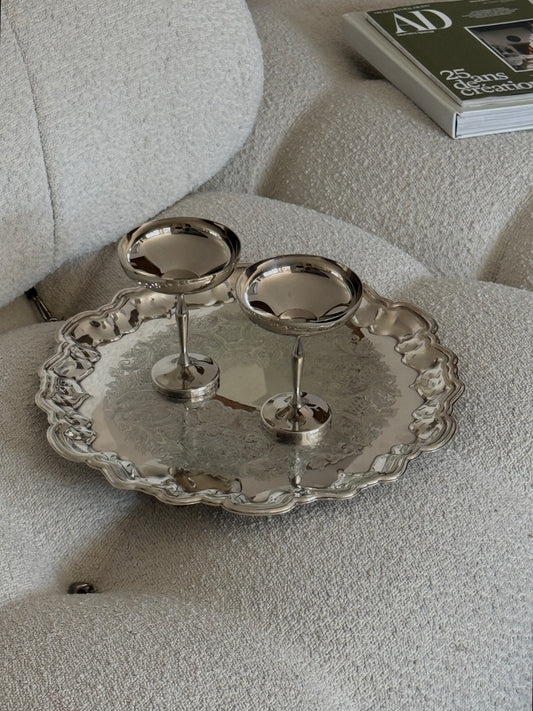 Italian Silver Plated Martini Coupes (set of 6)