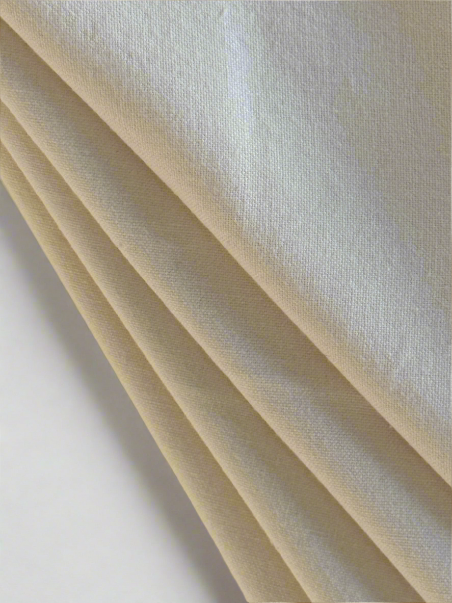 Serviettes de table beiges en coton à franges (lot de 4)