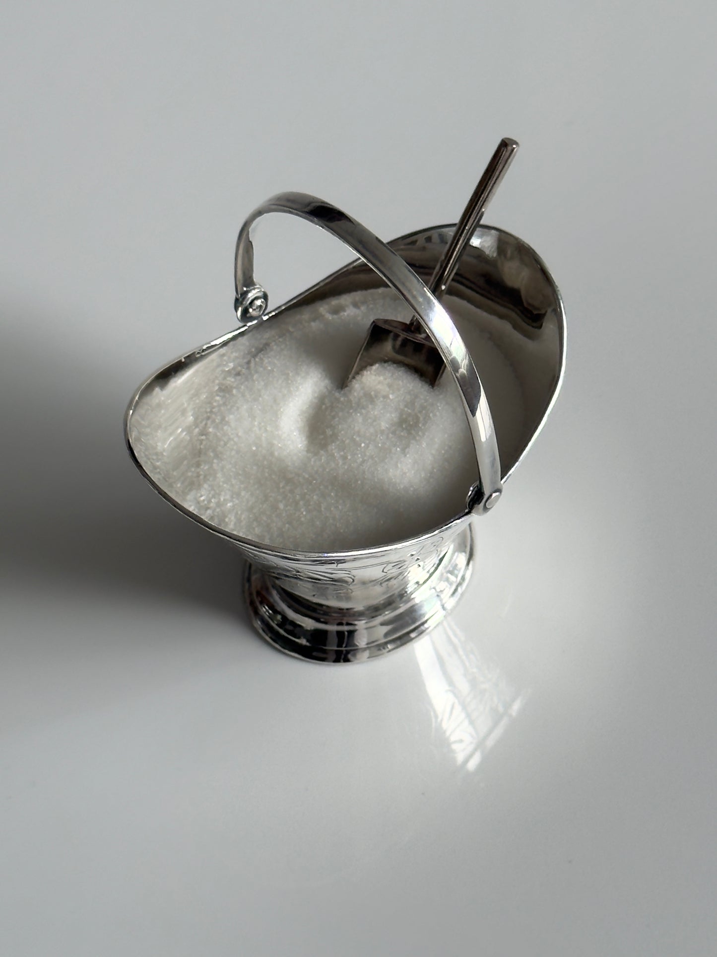 Vintage Silver Plated Sugar Scuttle