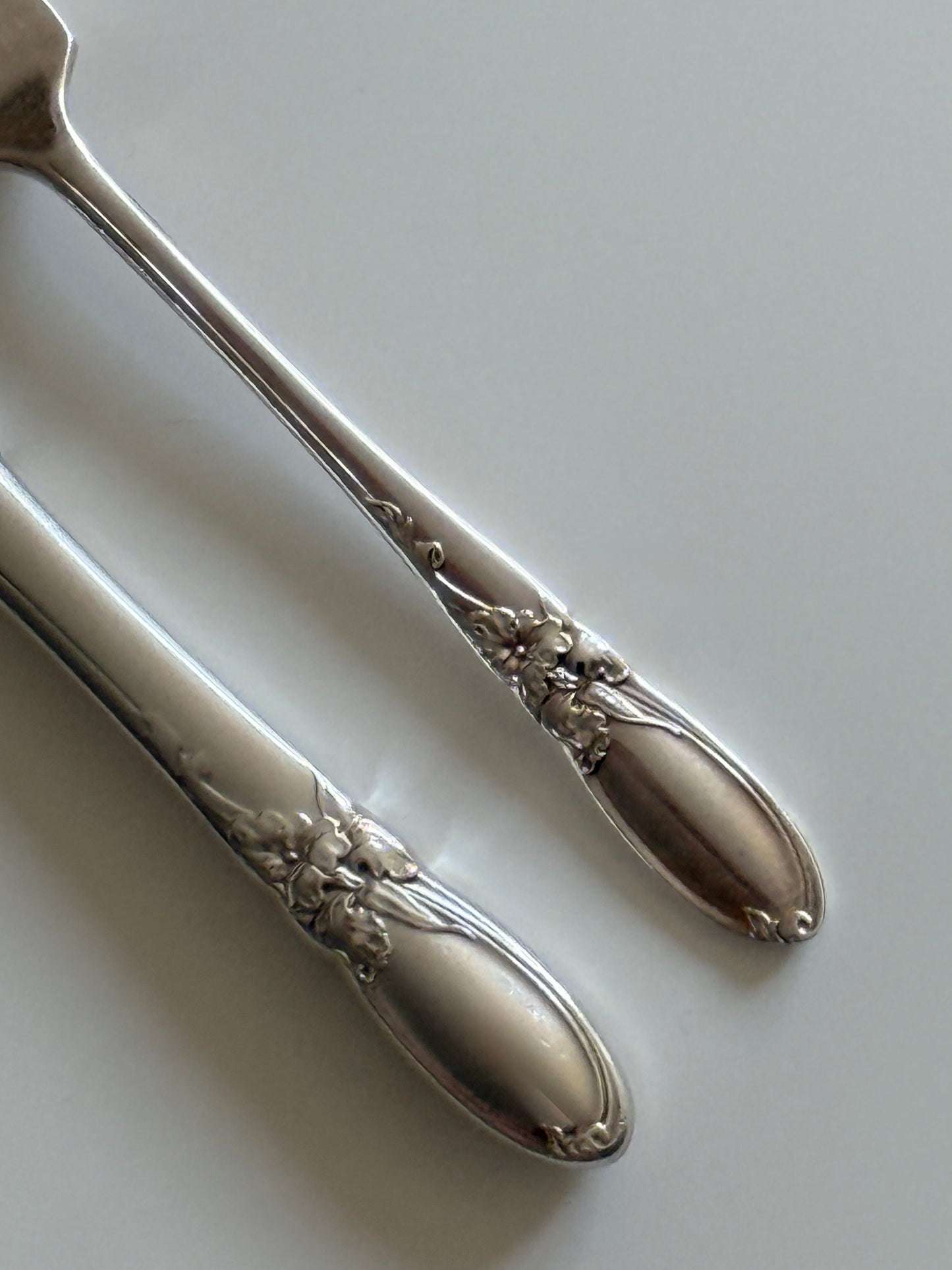 White Orchid Silver Plated Flateware set 1953 (10 pieces)