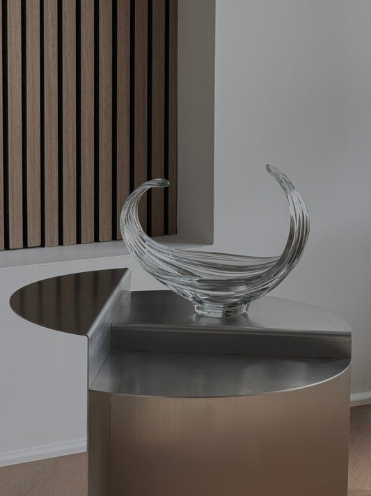 1960s Vannes-le-Châtel Glass Sculptural Centerpiece - France