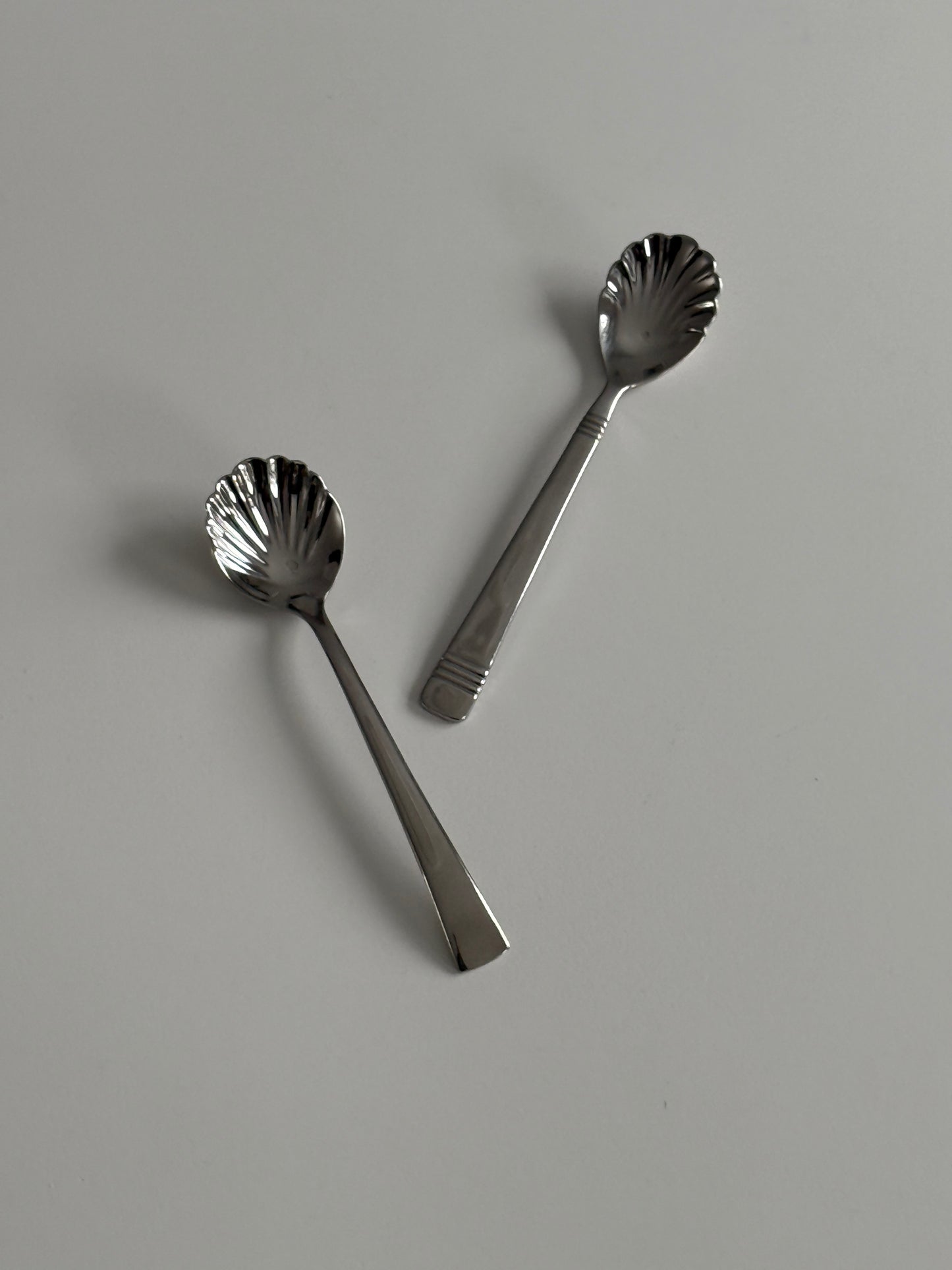 Pair of Shell Tea Spoon