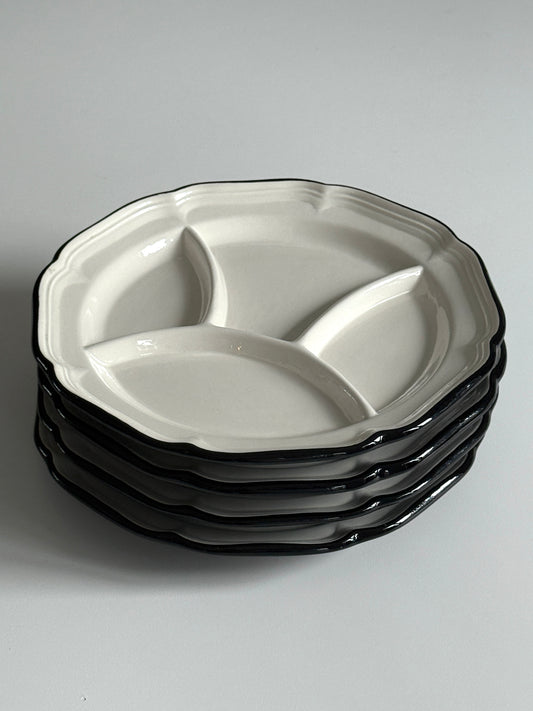 Ceramic Divided Plates 1985 (set of 4)