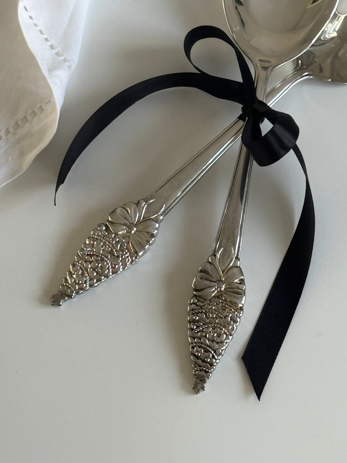 Ornate Salad Serving Utensils