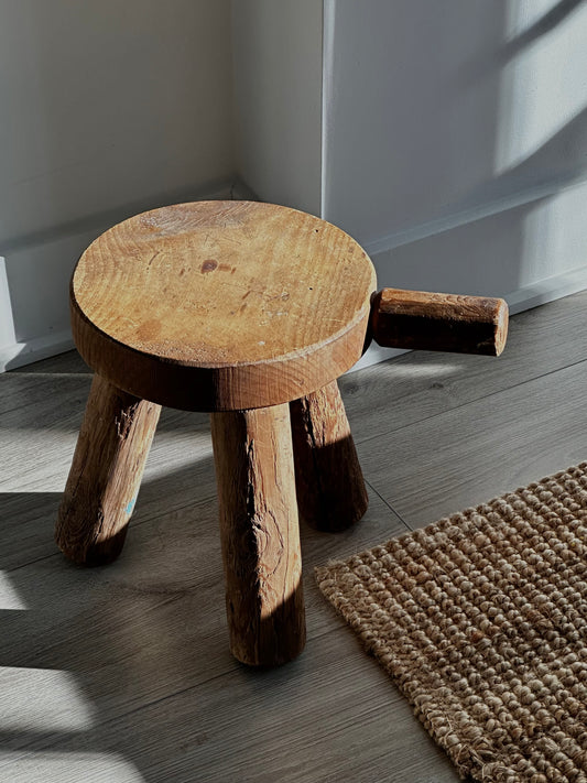 Brutalist Tripod Stool