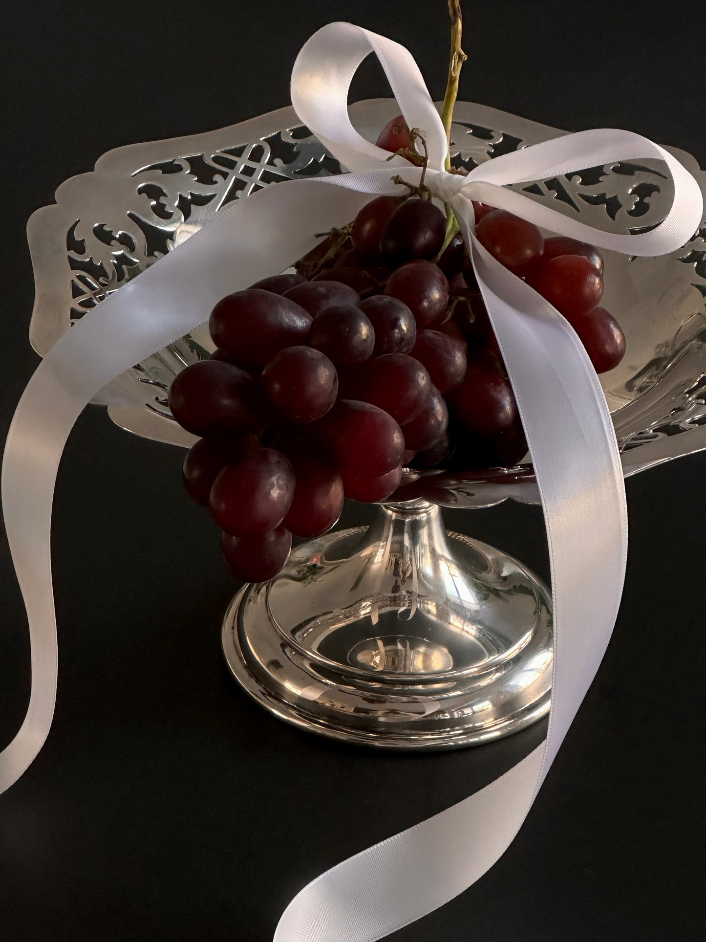 English Silver Plate Pedestal Bowl
