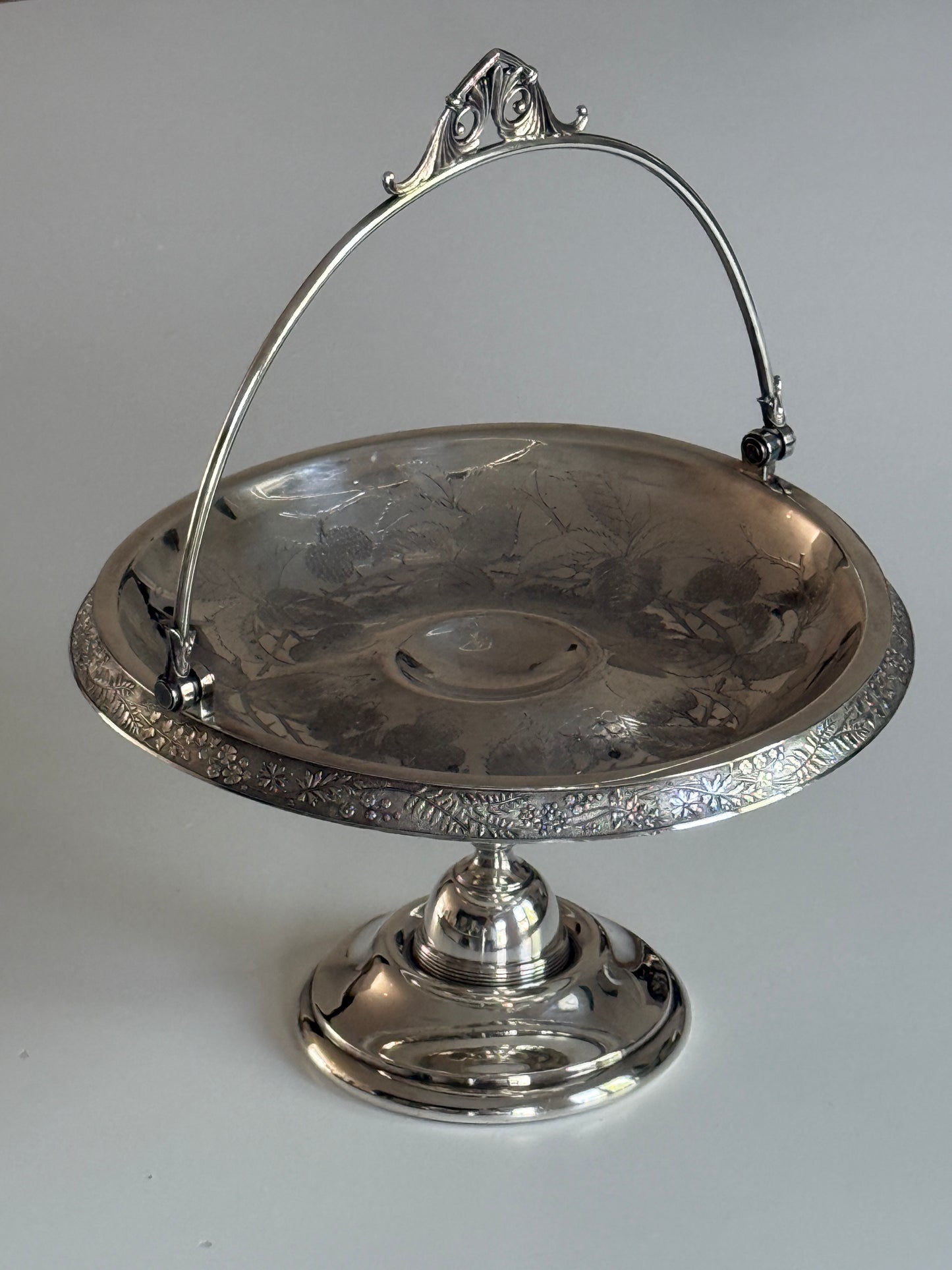 Silver Plate Bridal Basket