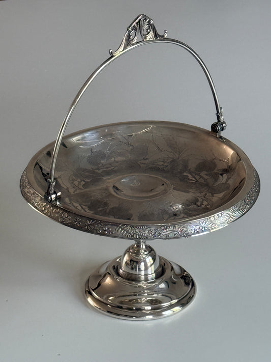 Silver Plate Bridal Basket