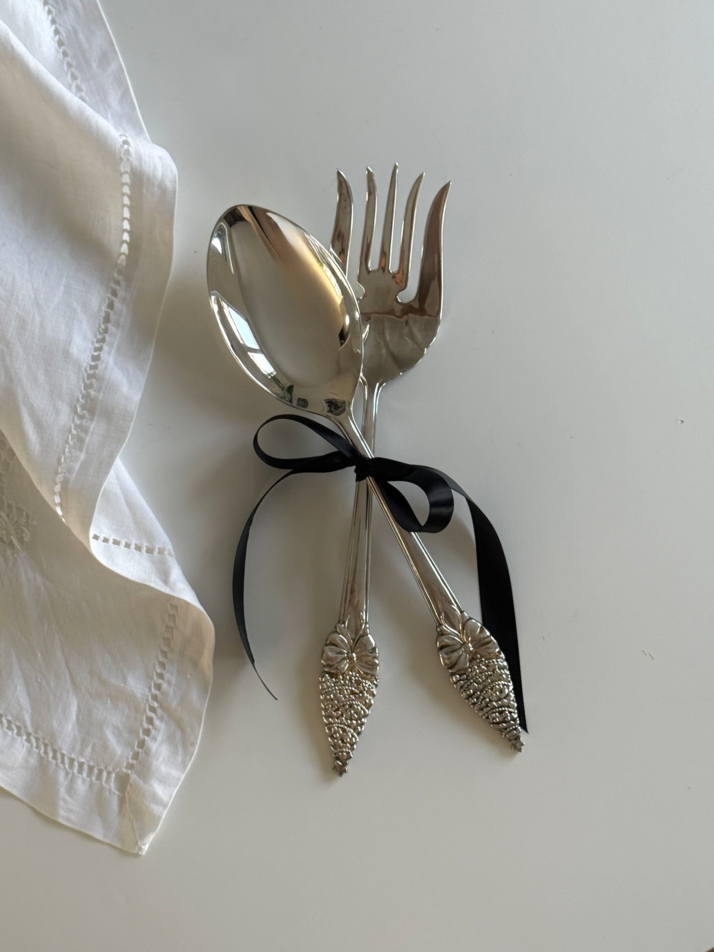 Ornate Salad Serving Utensils