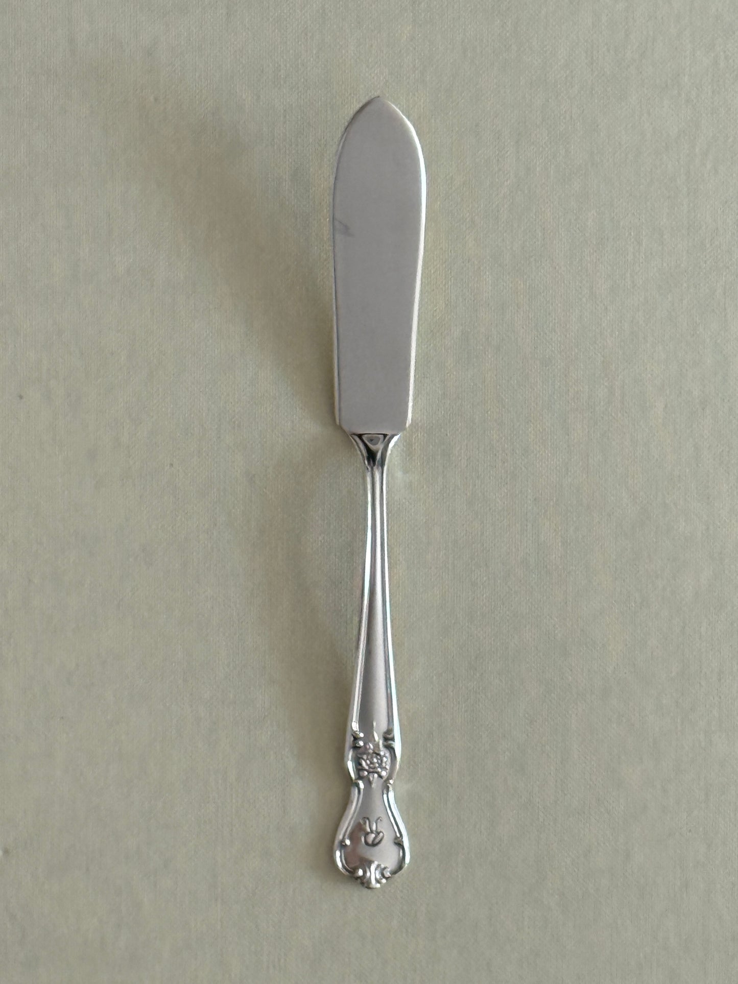 Silver Plated Monogram Butter Knife