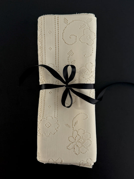 Vintage Scottish Lace Tablecloth