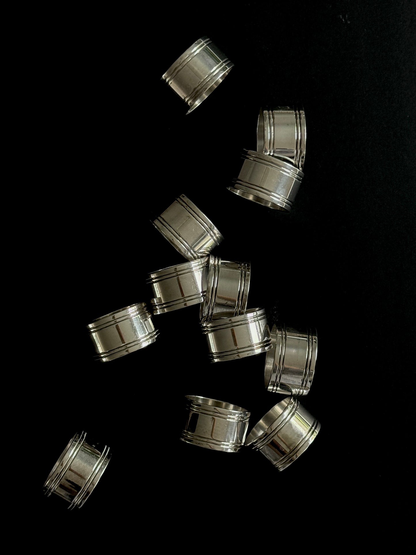 Silver Plated Napkin Rings (set of 12)