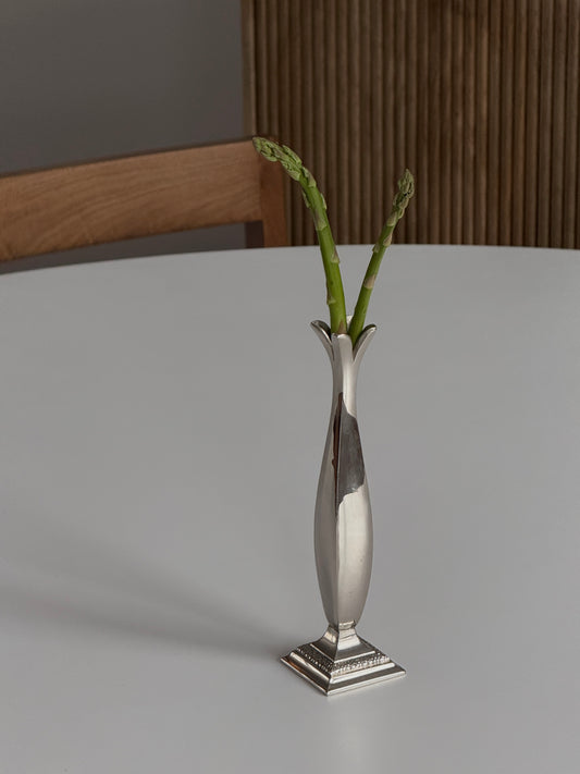 Art Decor Silver Plate Bud Vase