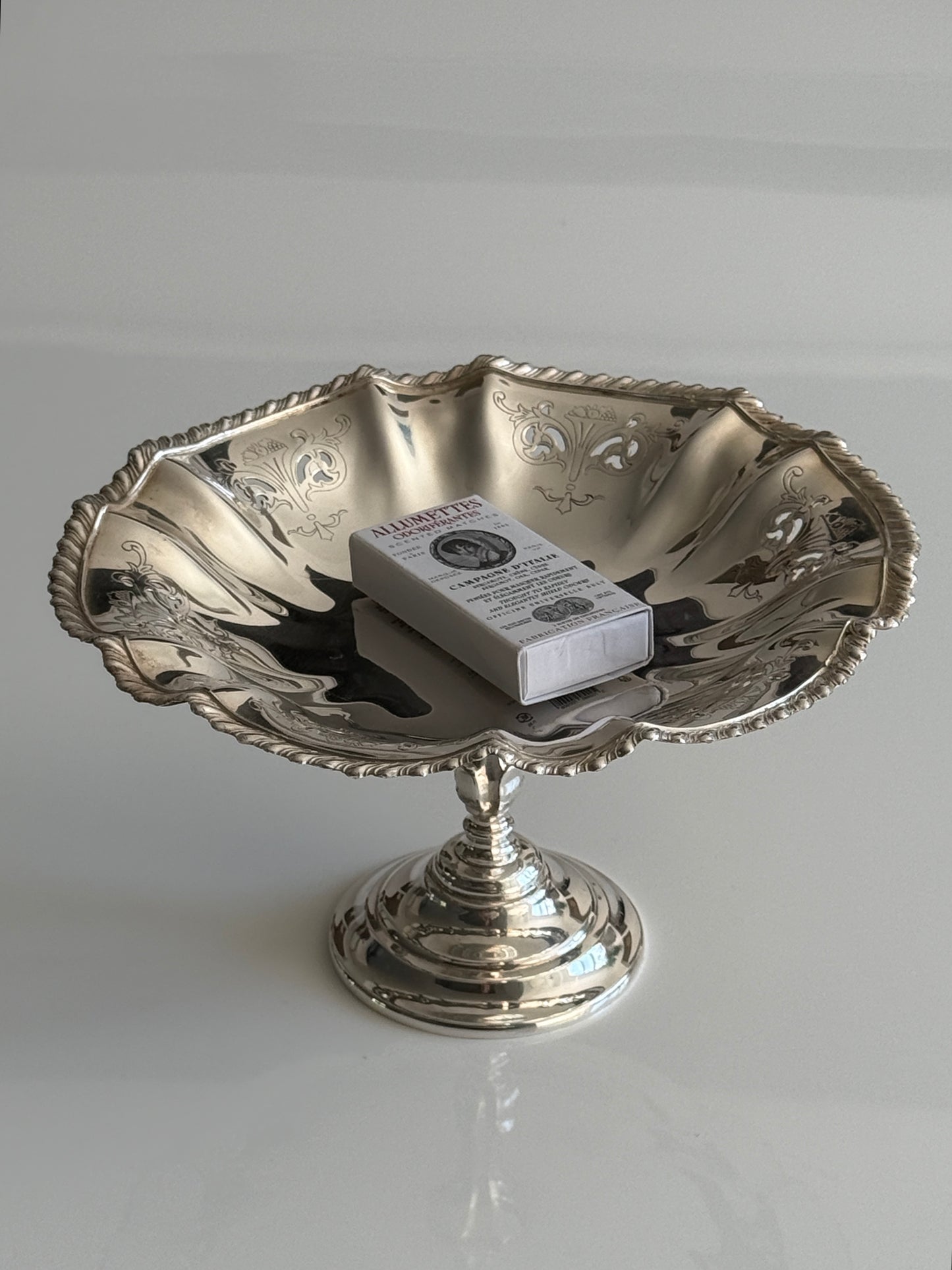 Silver Plate Pedestal Bowl