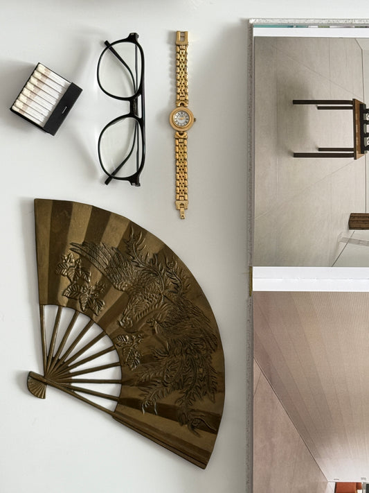 Vintage Solid Brass Fan