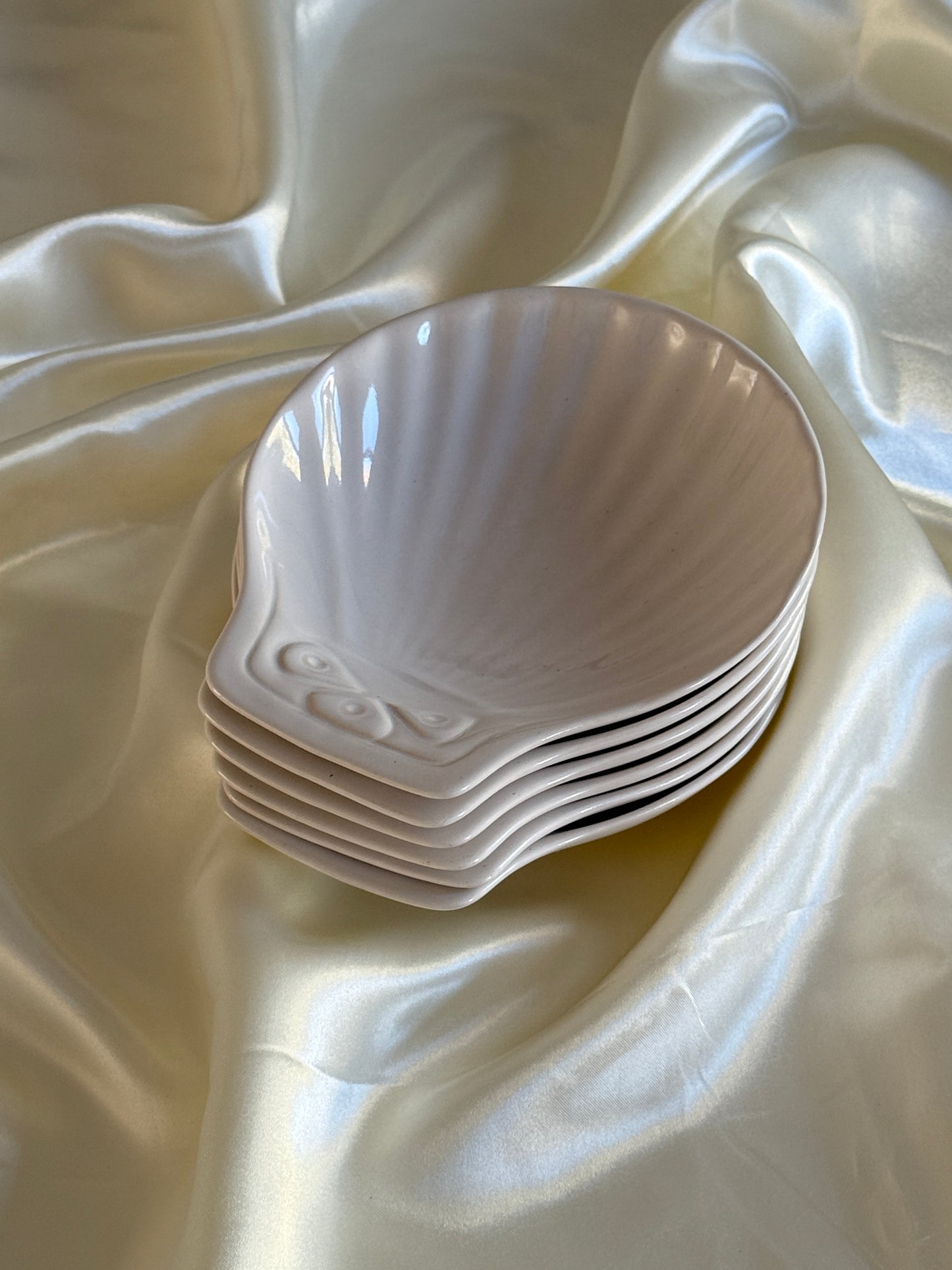 Ceramic Shell Plates (set of 6)