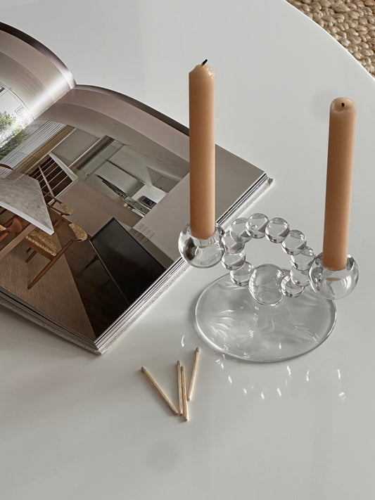 Bubble Glass Candle Holder