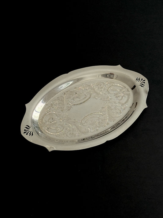 Small Silver Plate Serving Tray