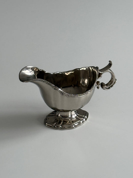 Silver Plate Ornate Gravy Boat
