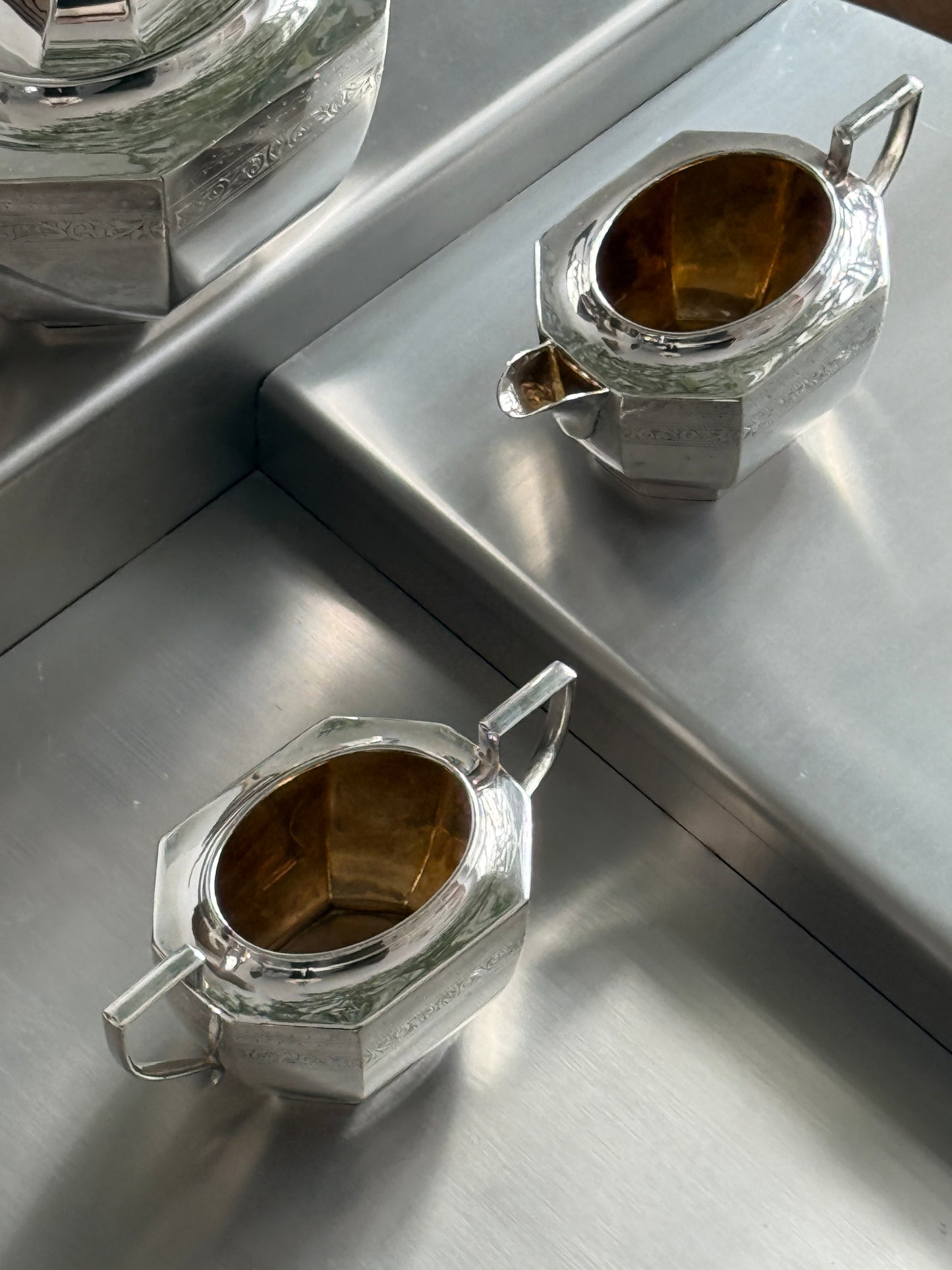 English Silver Plate Coffee/Tea Pot set 1930s