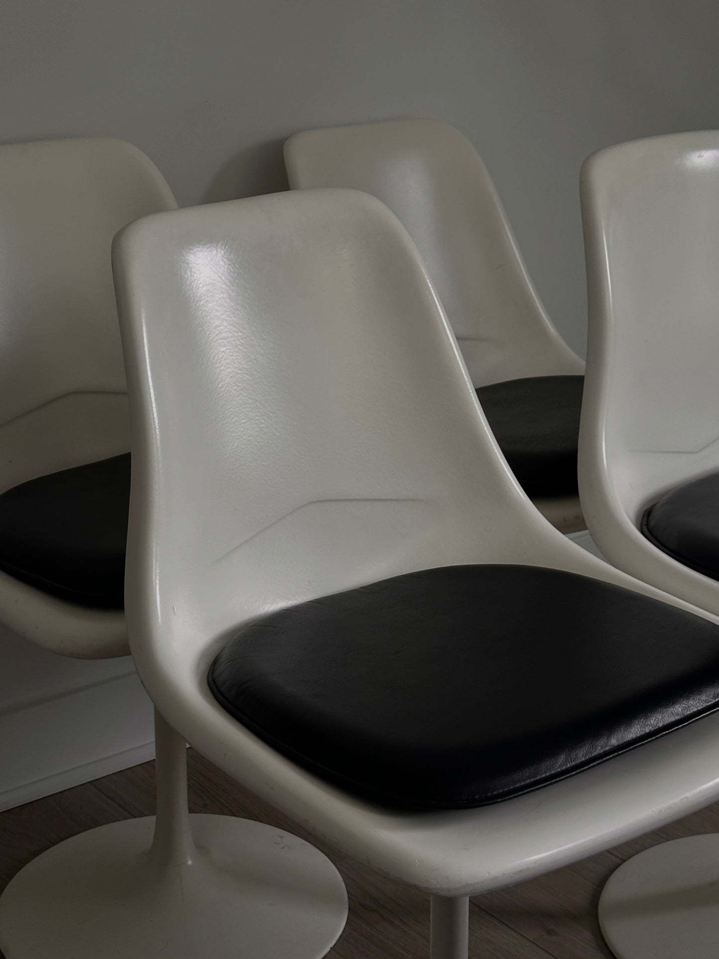 Chaises de salle à manger Tulipe années 1970 (lot de 5)