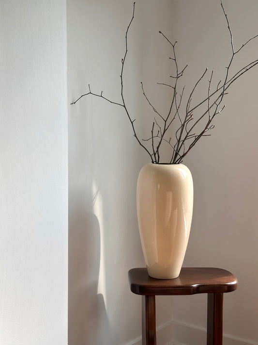 Grand vase de style Haeger des années 1980